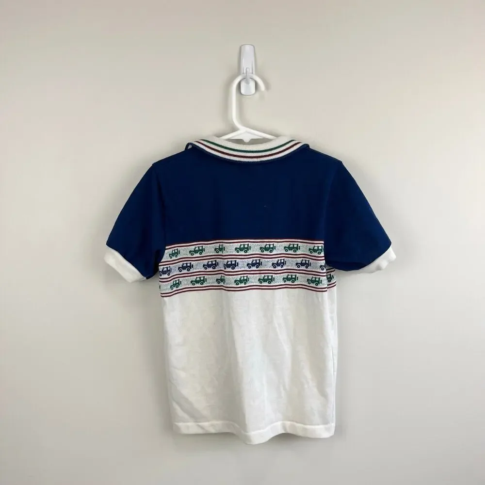 Vintage OshKosh B'gosh Jeep Polo Shirt 7 USA